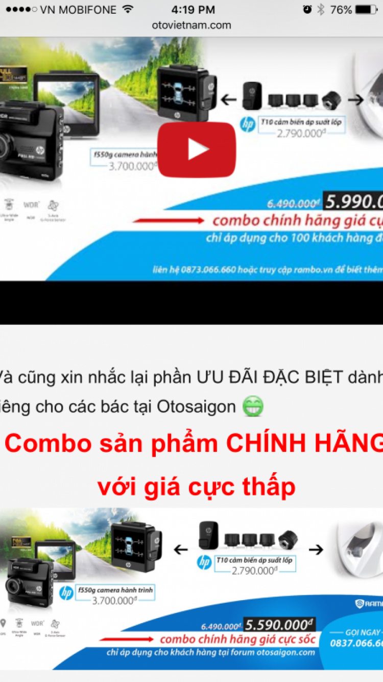 Tư vấn chọn Camera hành trình có chất lượng tốt