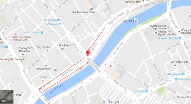 Em hỏi oto quay đầu đường Võ Văn Kiệt quay lại cầu Calmette có bị CA phat ko? Em hỏi oto quay đầu đường Võ Văn Kiệt quay lại cầu Calmette có bị CA phat ko?
