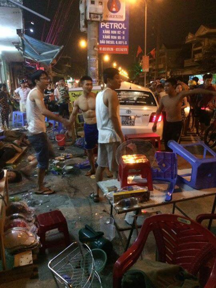 Tai nạn tối qua tại Kiến An - Hải phòng