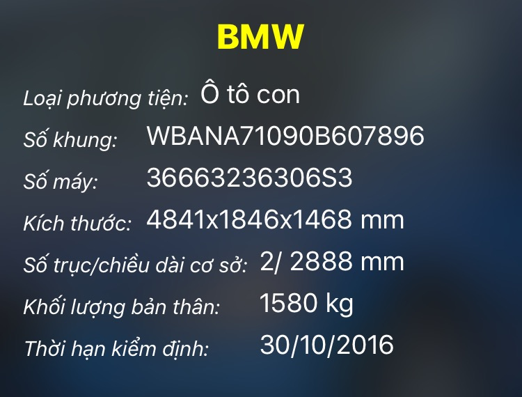 Quá trình bảo dưỡng E60 530i