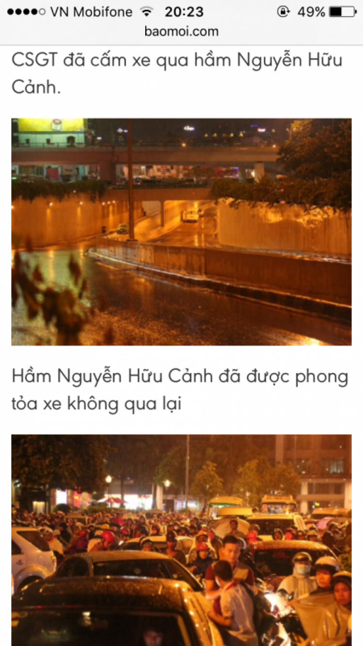 cơn mưa to khủng, khu nào lụt thế các bác :D