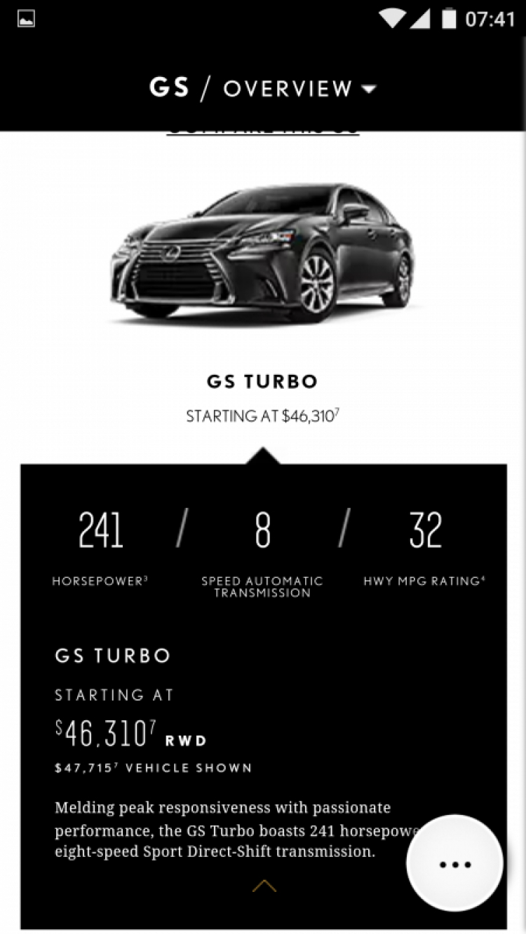 Lexus GS Turbo ra mắt tại Việt Nam - giá 3,13 tỷ đồng