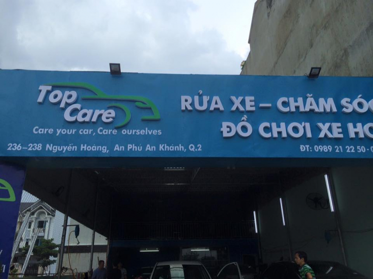 Các chỗ rửa xe khu đô thị APAK