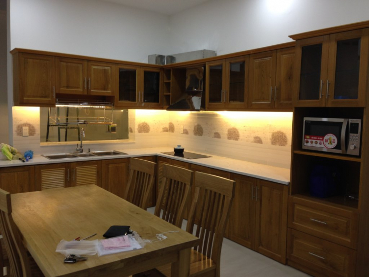 Tủ bếp nhà em cho các bác rút kinh nghiệm Tủ bếp nhà em cho các bác rút kinh nghiệm