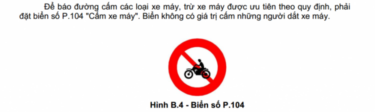 Biển cấm xe gắn máy và cấm xe moto