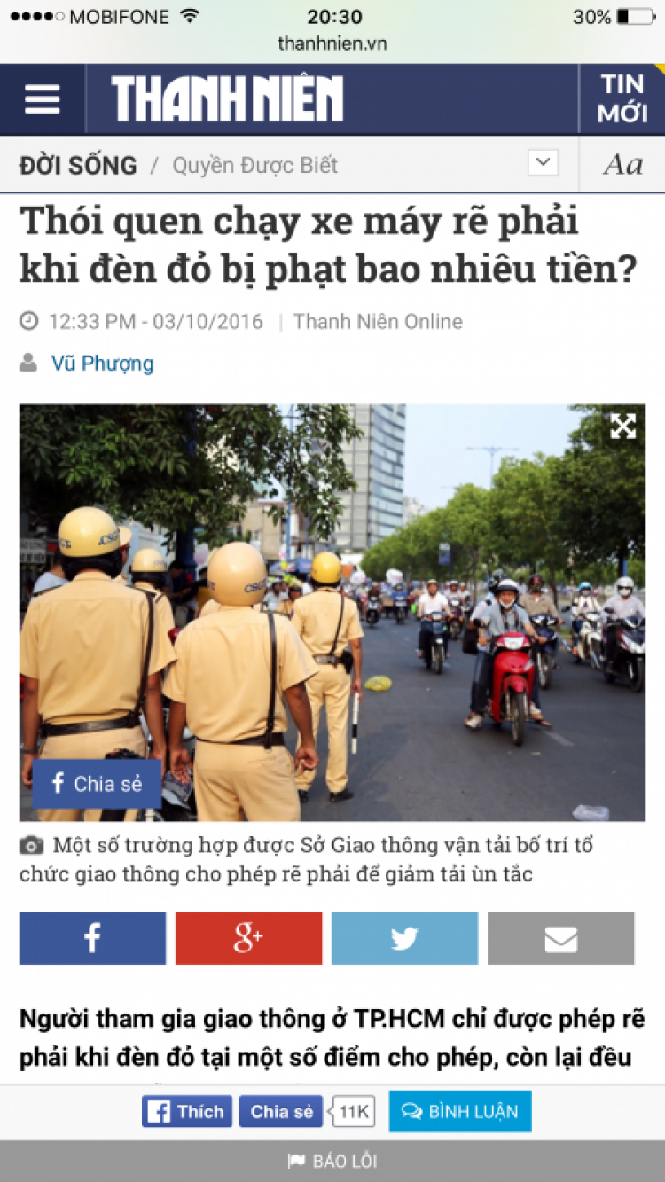 SG sắp phạt 2b rẽ phải khi đèn đỏ?