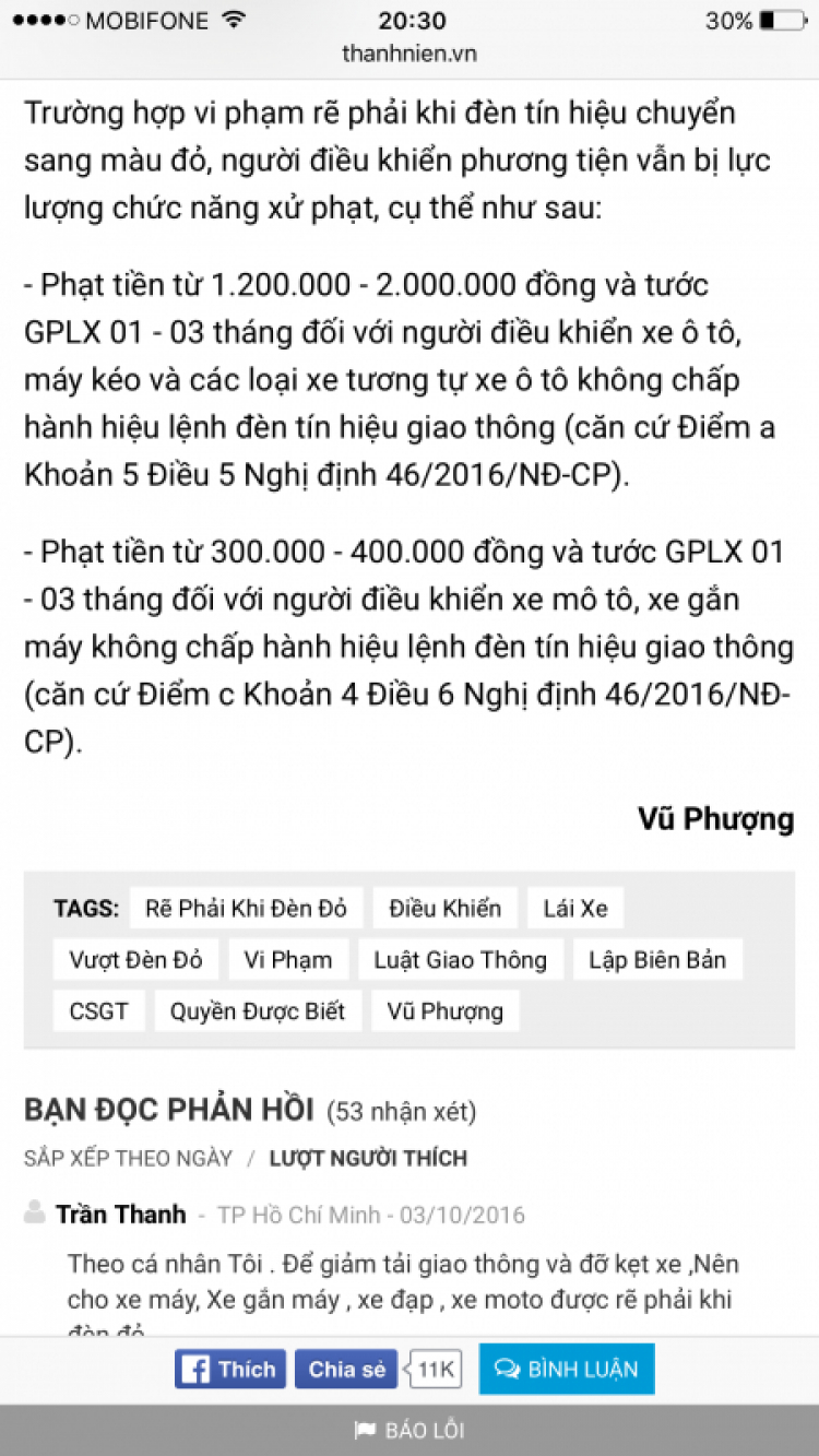 SG sắp phạt 2b rẽ phải khi đèn đỏ?