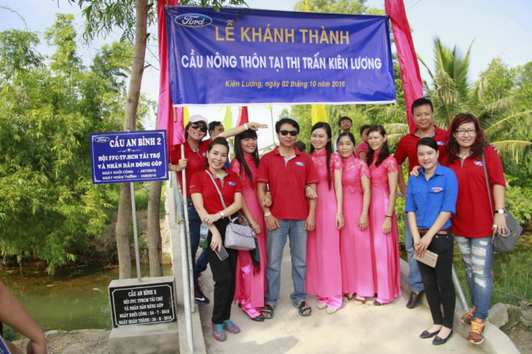Hình ảnh lễ khánh thành cầu từ thiện của FFC tại Kiên Lương