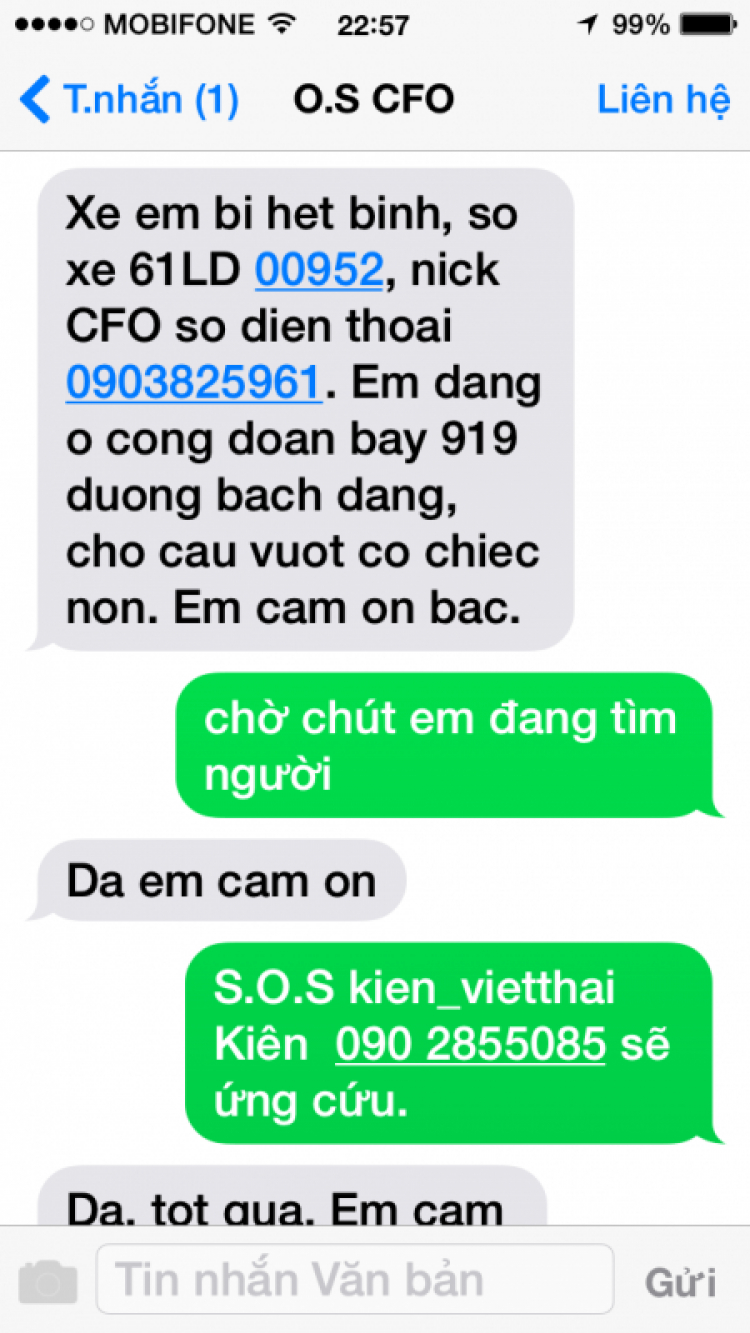 Kinh nghiệm phối hợp với S.O.S giải quyết sự cố trên đường thiên lý. Kinh nghiệm phối hợp với S.O.S giải quyết sự cố trên đường thiên lý.