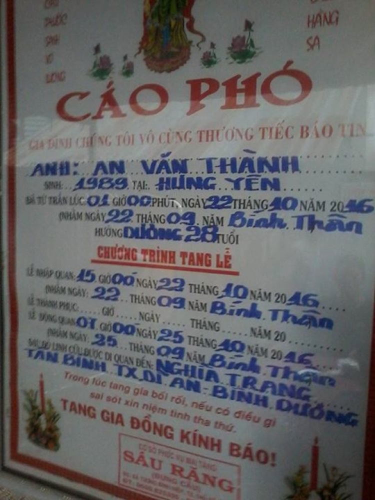 R.I.P Bác tài. Chắc do thắng không kịp.