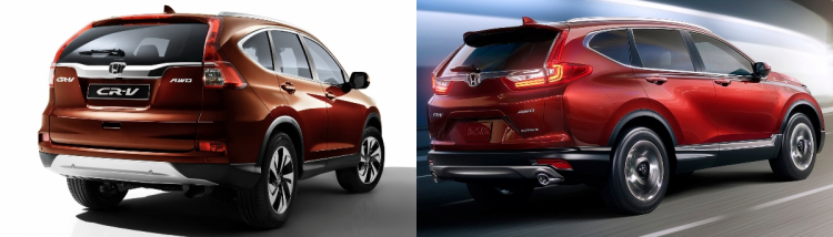 So sánh Honda CR-V thế hệ cũ & mới