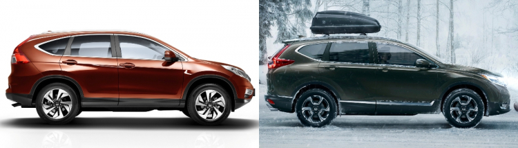 So sánh Honda CR-V thế hệ cũ & mới