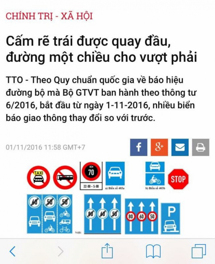 Đường một chiều cho vượt phải?