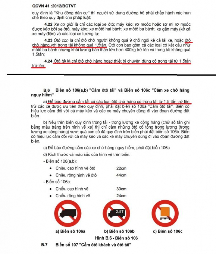 Các tài xe tải dưới 1t5 vào xem ngay! Biển báo giao thông mới: rắc rối từ khái niệm đến biển báo