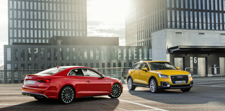 Audi Q2 và Audi A5 Coupe chiến thắng tại Golden Steering Wheel