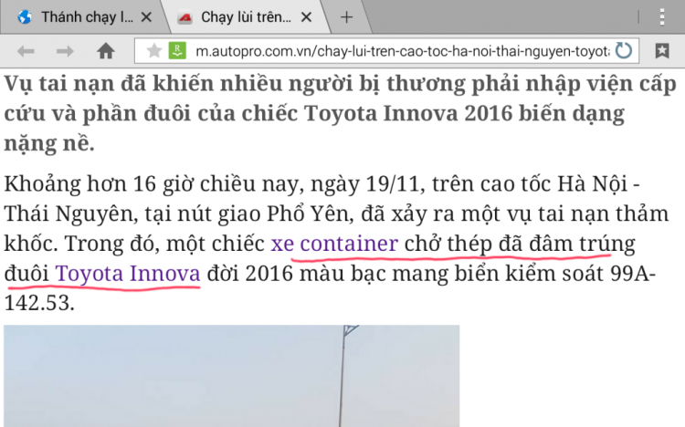 Thánh chạy lùi trên cao tốc