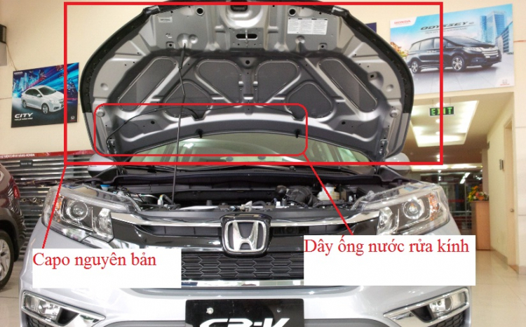 Có cụ nào lắp tấm chắn capô cho Honda CR-V chưa