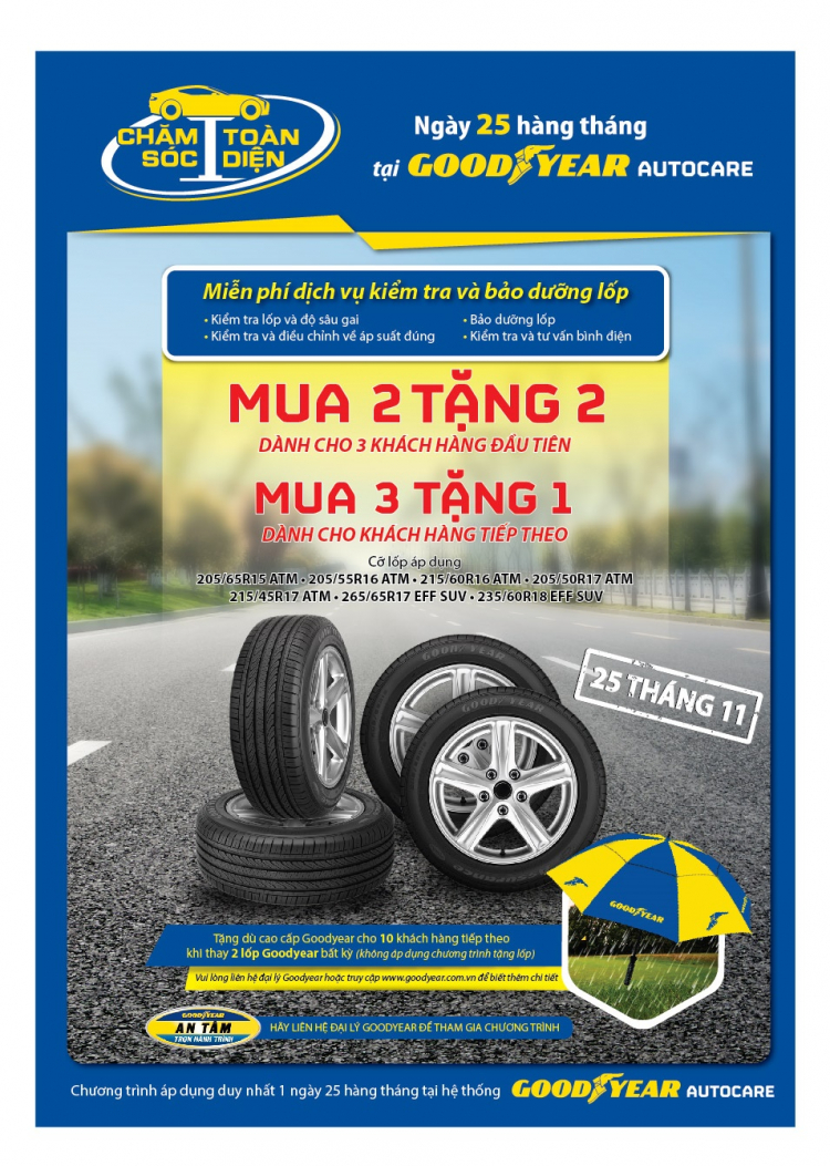 [QC] Đến Goodyear Autocare trong ngày đặc biệt để xe được chăm sóc toàn diện