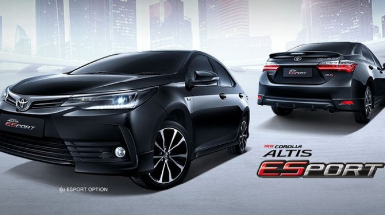 Diện kiến bản ESport của Toyota Corolla Altis mới