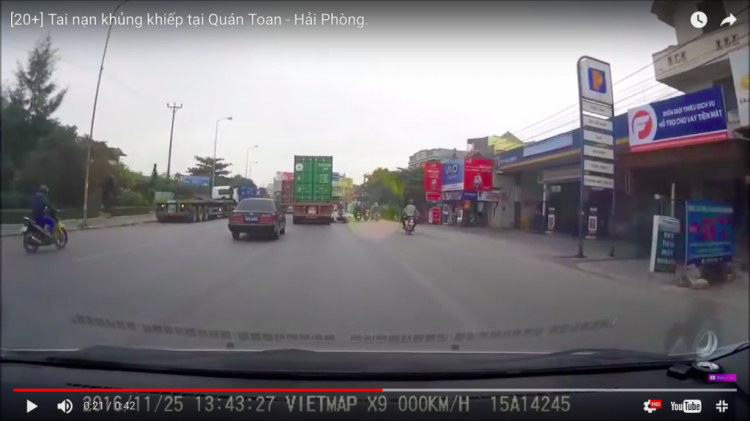 [20+] Tai nạn khủng khiếp tại Quán Toan - Hải Phòng.