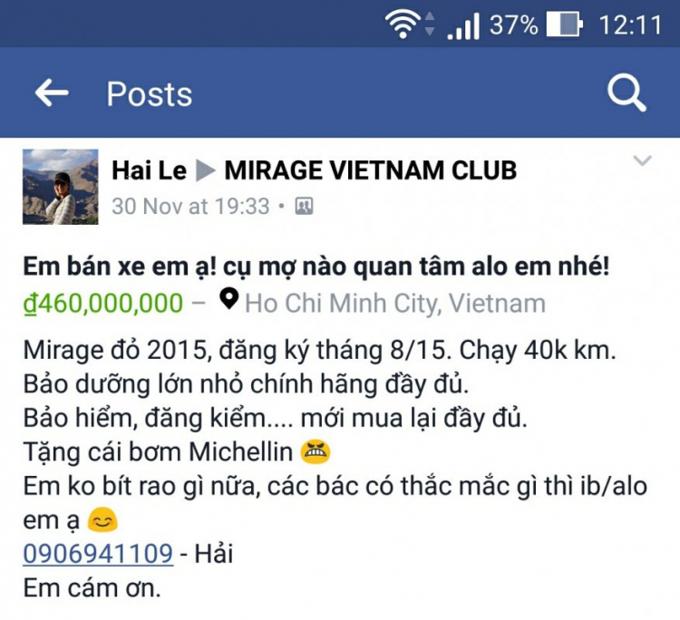 Đánh giá Mitsubishi Attrage của thành viên Otosaigon sau thời gian sử dụng Đánh giá Mitsubishi Attrage của thành viên Otosaigon sau thời gian sử dụng