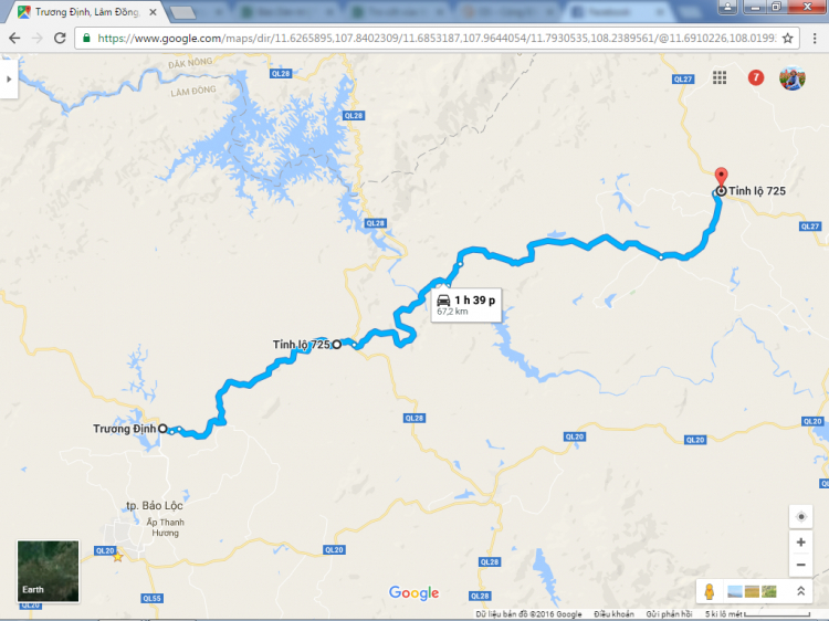 Tỉnh lộ 725: Bảo Lộc - QL27