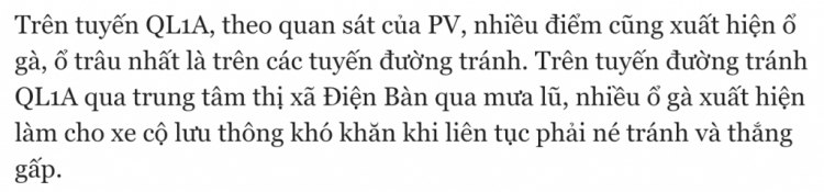 Cập nhật tình hình đường QL14, HCM và QL1 Tết 2017