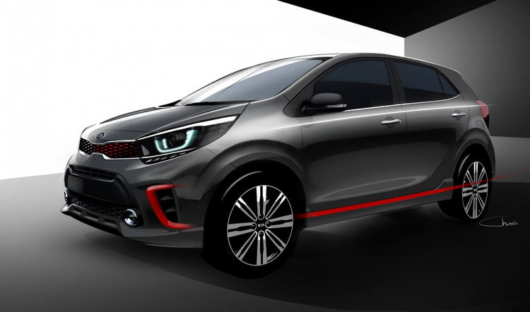 Kia Morning 2017 lộ diện thiết kế hiện đại