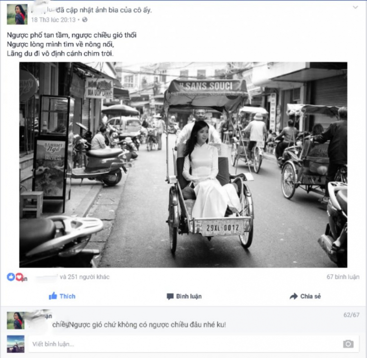 <Fun> Ngược phố tan tầm, ngược chiều gió thổi ...