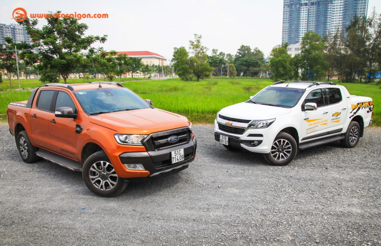 So sánh Ford Ranger Wildtrak và Chevrolet Colorado High Country