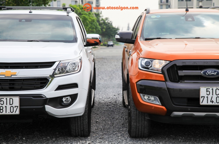 So sánh Ford Ranger Wildtrak và Chevrolet Colorado High Country