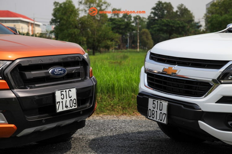 So sánh Ford Ranger Wildtrak và Chevrolet Colorado High Country