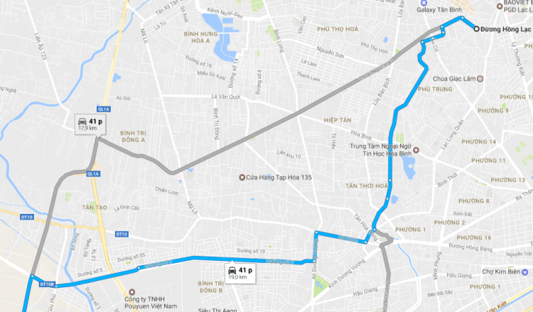 Chỉ dùm em từ Hồng Lạc - Tân Bình ra cao tốc Trung lương ah!
