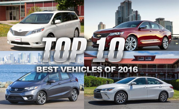 Top 10 mẫu xe tốt nhất tại Mỹ năm 2016
