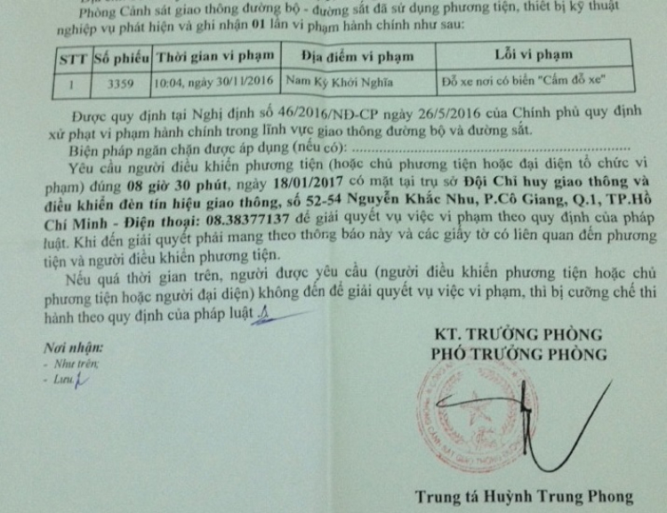 em vừa ăn biên bản phạt nguội