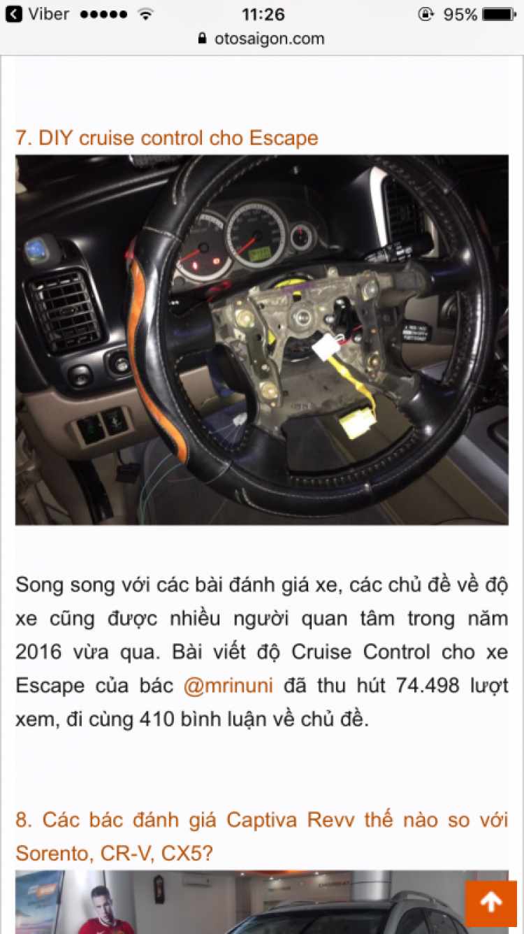 DIY cruise control cho Escape (ko cần active bằng phần mềm Ford IDS)