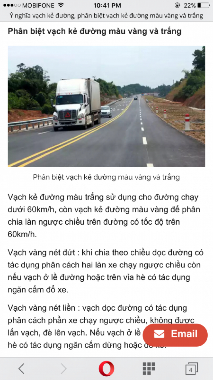 Vạch vàng và QL20