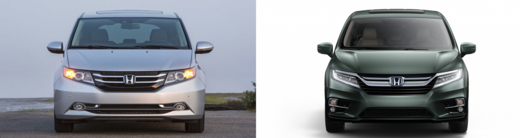 So sánh Honda Odyssey cũ và mới