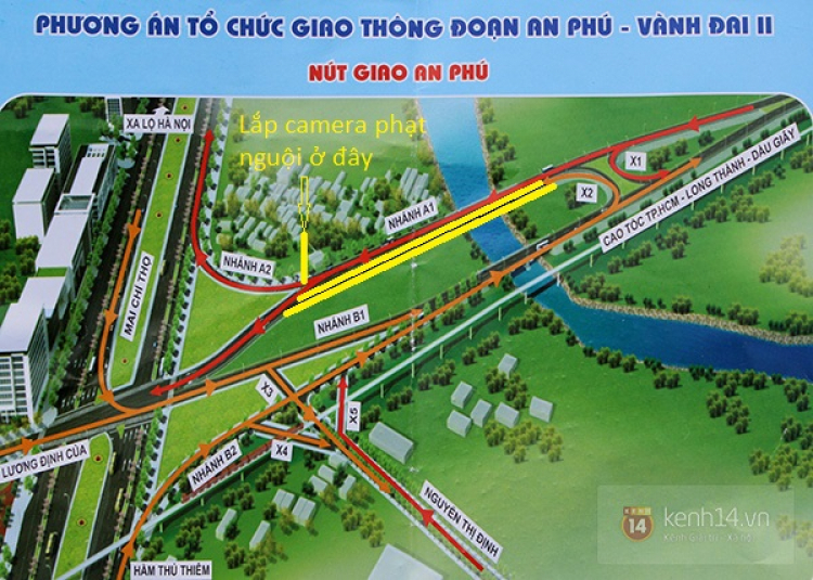 Hiến kế giảm kẹt xe khúc cuối đường dẫn cao tốc - nút giao An Phú