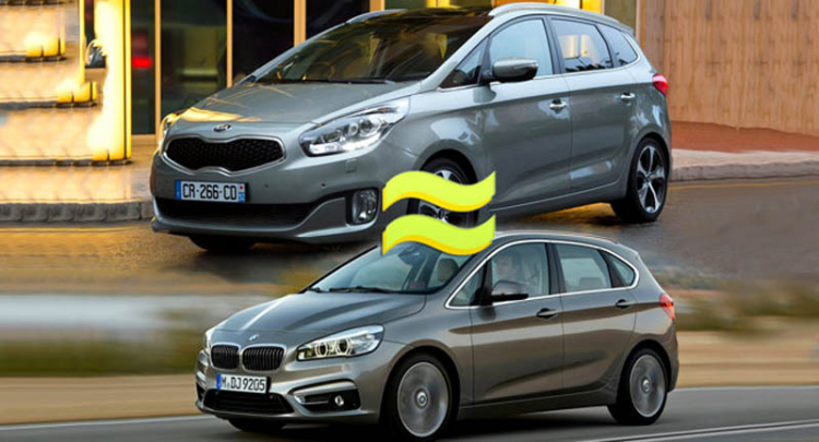 BMW 2-Series Active Tourer và Kia Carens MPV: ai giống ai ?