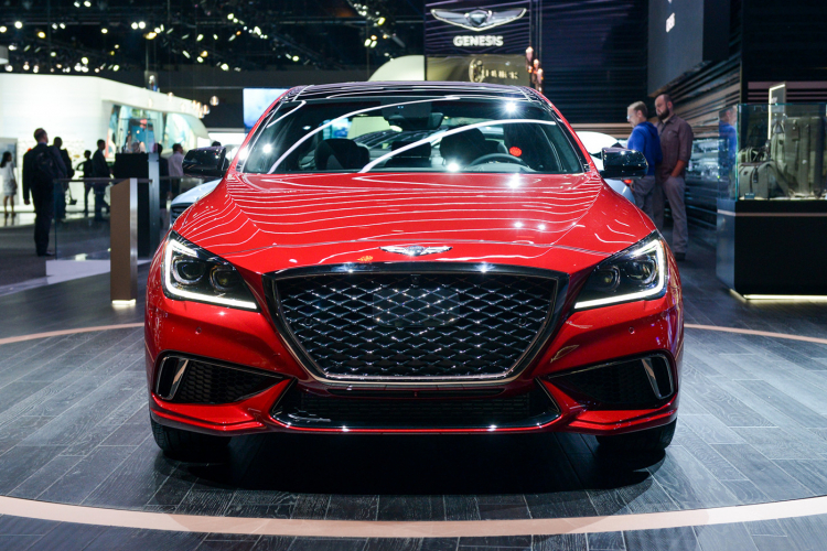 Ảnh thực tế Genesis G80 Sport 2018 vừa ra mắt tại Mỹ