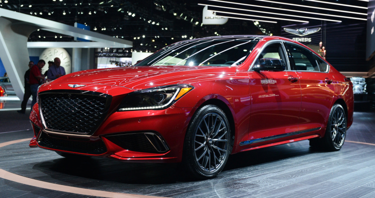 Ảnh thực tế Genesis G80 Sport 2018 vừa ra mắt tại Mỹ