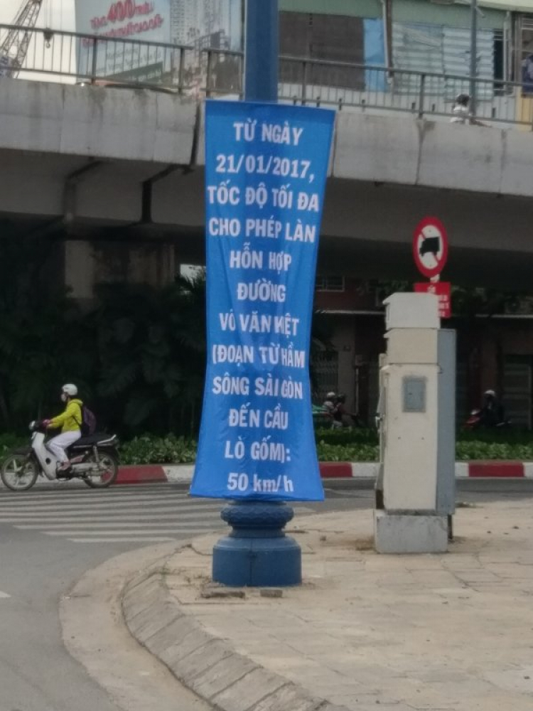 Lưu ý tốc độ trên đường Phạm Văn Đồng