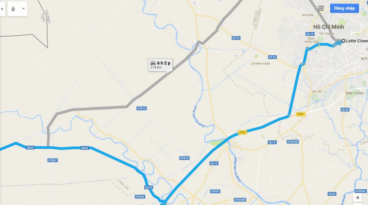 Đường đi châu đốc