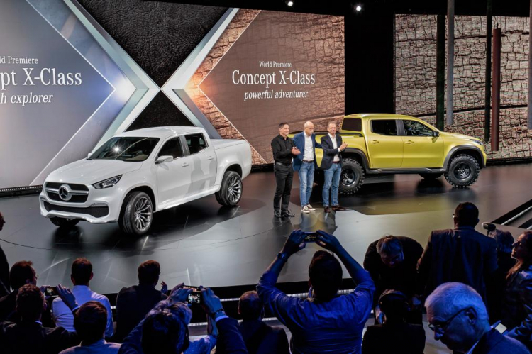 Bán tải X-Class của Mercedes bắt đầu nhận đặt hàng