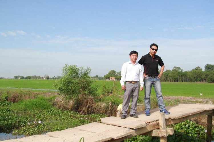 Khảo sát xây cầu từ thiện tại xã Phước Chỉ, huyện Trảng Bàng, Tây Ninh