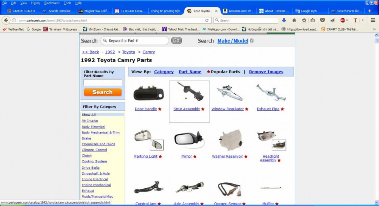 Camry: Trao đổi kinh nghiệm sửa chữa, phụ tùng Camry 8X 9X 0X (Đời 86 đến 2000) Camry: Trao đổi kinh nghiệm sửa chữa, phụ tùng Camry 8X 9X 0X (Đời 86 đến 2000)