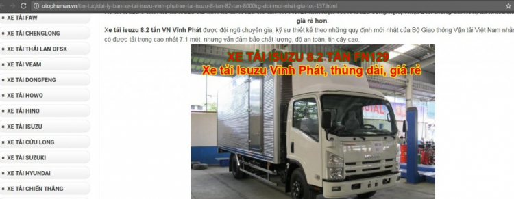 Bóc mẻ Dòng xe Trung quốc lắp ráp tại Việt Nam nhái thương hiệu Isuzu Nhật để lừa người tiêu dùng