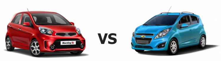 Tư vấn mua xe Chevrolet Spark LT hay Kia Morning?