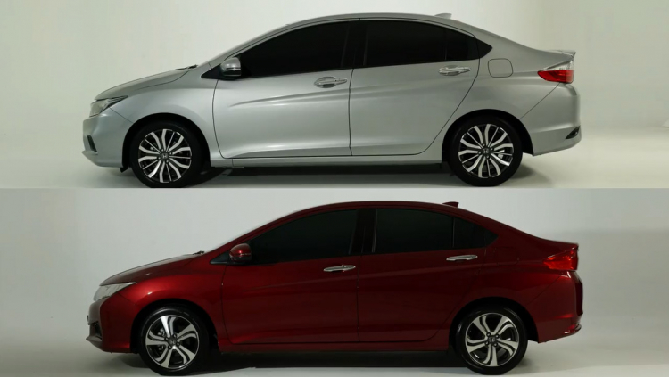 So sánh Honda City và Honda City facelift 2017